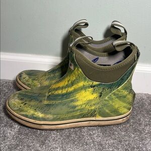 Xtratuf Realtree Fishing Green Ankle Deck Outdoor Waterproof Boots Women’s 7